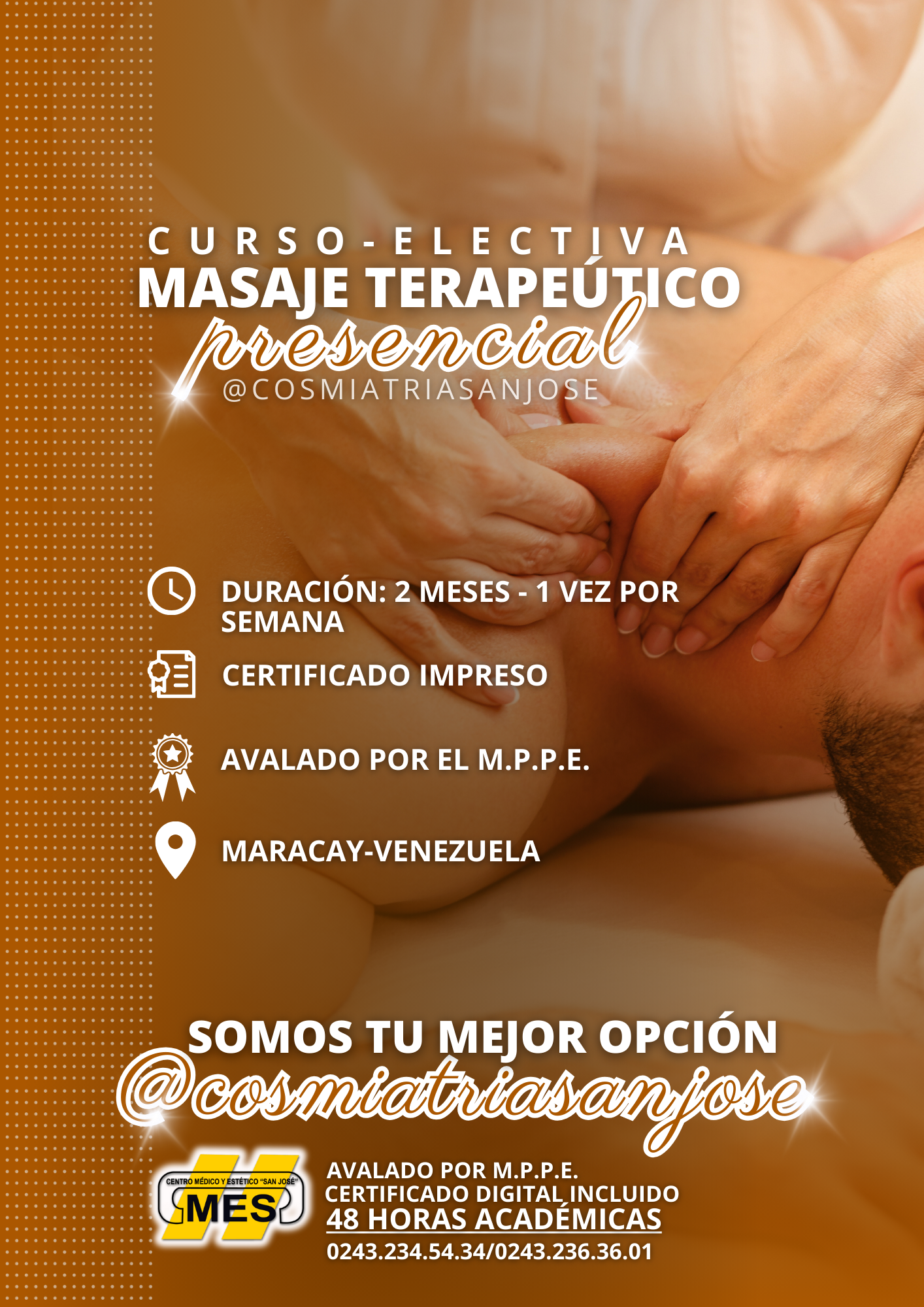 CURSO MASOTERAPIA (MASAJE TERAPEÚTICO)